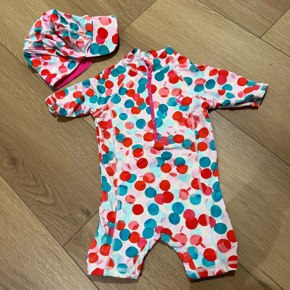 Joules girls swimsuit 12-18m
